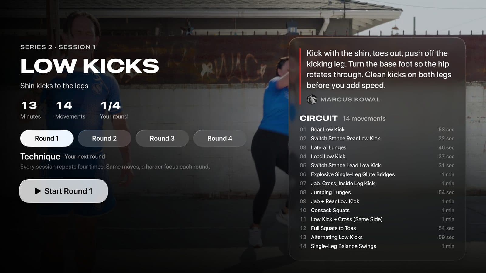 Pick your round on the Real Self Defense TV app